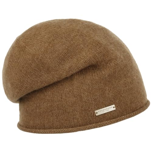 Seeberger Headsock Kaschmirmütze Beanie Kaschmirbeanie Wollmütze (One Size - Camel) von Seeberger