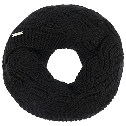 Seeberger Javina Loopschal Strickschal Winterschal Schlauchschal Damenschal (One Size - schwarz) von Seeberger