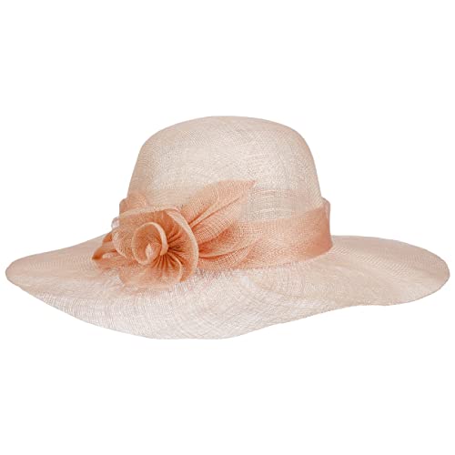 Seeberger Jella Flower Sinamay Strohhut Damenhut Anlasshut Sinamayhut (One Size - rosa) von Seeberger