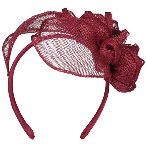 Seeberger Kaljeta Sinamay Fascinator Kopfschmuck Anlasshut Brauthut (One Size - rot) von Seeberger