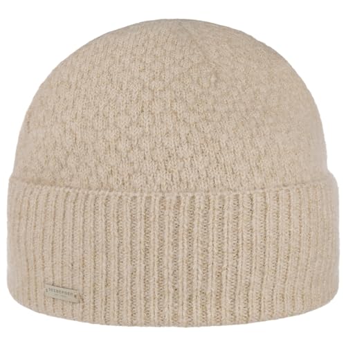 Seeberger Lamenja Umschlagmütze Strickmütze Damenmütze Damenbeanie Wintermütze (One Size - beige) von Seeberger