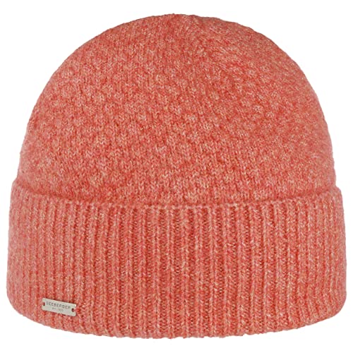 Seeberger Lamenja Umschlagmütze Strickmütze Damenmütze Damenbeanie Wintermütze (One Size - rost) von Seeberger