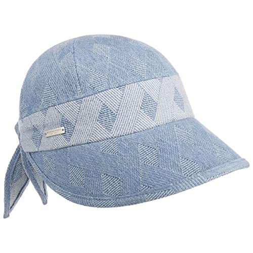 Seeberger Lasella Jeans Damencap Sonnencap Jeanscap Sommercap Visor Damenvisor Sonnenvisor (One Size - Denim) von Seeberger