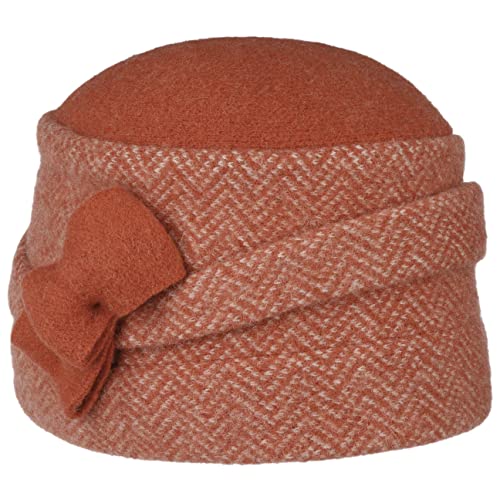 Seeberger Livelia Herringbone Walkmütze Damenmütze Wollmütze Wintermütze (One Size - Terracotta) von Seeberger