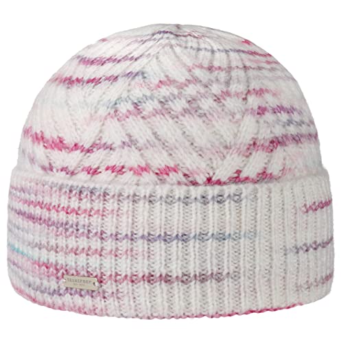 Seeberger Malissa Umschlagmütze Strickmütze Wintermütze Beanie Damenmütze (One Size - pink) von Seeberger