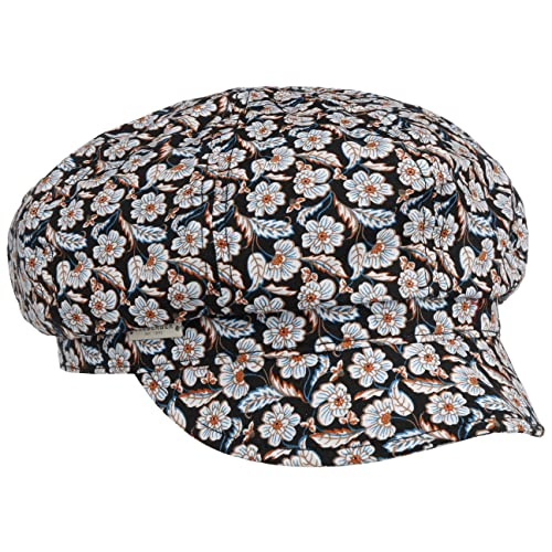 Seeberger Mariva Flower Ballonmütze Damencap Baumwollcap Sommercap Sonnencap (One Size - schwarz) von Seeberger