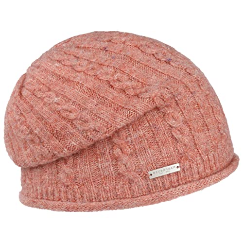 Seeberger Mevoja Beanie Strickmütze Wintermütze Damenmütze (One Size - Koralle) von Seeberger