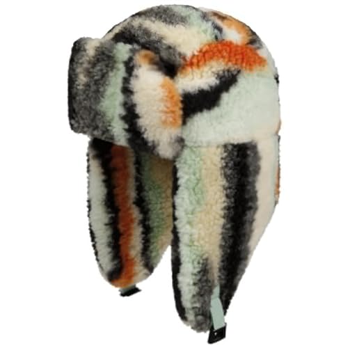 Seeberger Multicolour Teddy Fur Fliegermütze Chapka Trappermütze Damenmütze Kunstfellmütze (One Size - Mint) von Seeberger