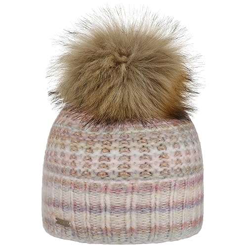 Seeberger Pandina Bommelmütze Strickmütze Beanie Damenmütze Wintermütze (One Size - rosa) von Seeberger