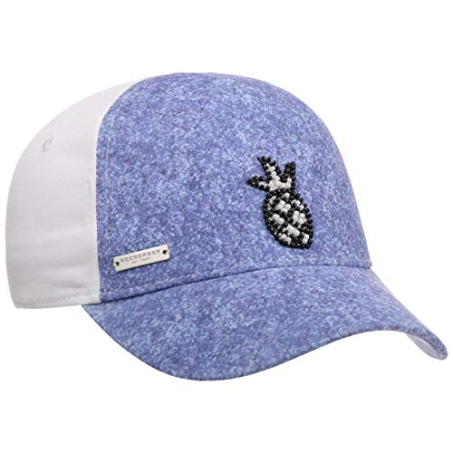 Seeberger Pinja Damencap Basecap Baseballcap Cap Sommercap Sonnencap Damen - Snapback, mit Schirm, Klettverschluss Sommer Frühling-Sommer - One Size blau von Seeberger