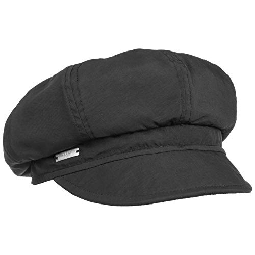 Seeberger Rain and Sun Ballonmütze Damencap Newsboy-Mütze Baker-Boy-Mütze Regencap Sonnencap Wintercap (One Size - schwarz) von Seeberger