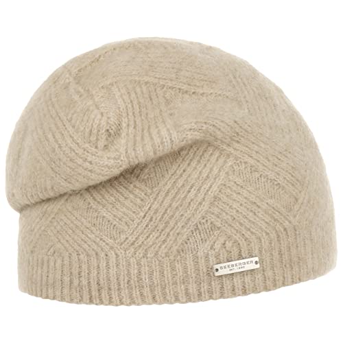 Seeberger Ricarda Wollmütze Beanie Strickmütze Wollbeanie Wintermütze Damenmütze (One Size - beige) von Seeberger