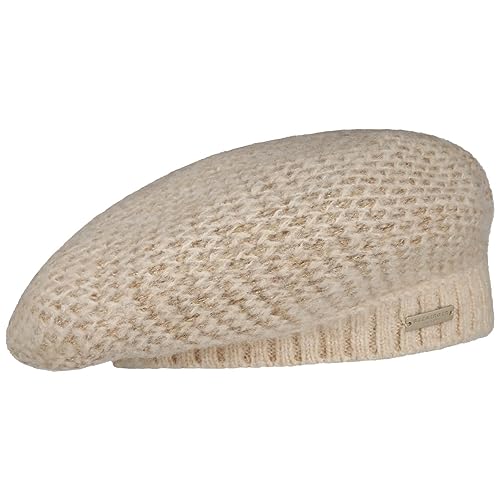 Seeberger Ripalta Strickbaske Damenbaske Baskenmütze Winterbaske (One Size - beige) von Seeberger