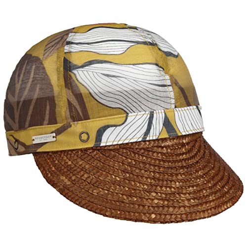 Seeberger Saleva Flower Sonnencap Damencap Sommercap Visor Sonnenvisor (One Size - braun) von Seeberger