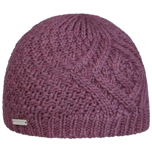 Seeberger Salvirola Beanie Strickmütze Damenmütze Wintermütze (One Size - Flieder) von Seeberger