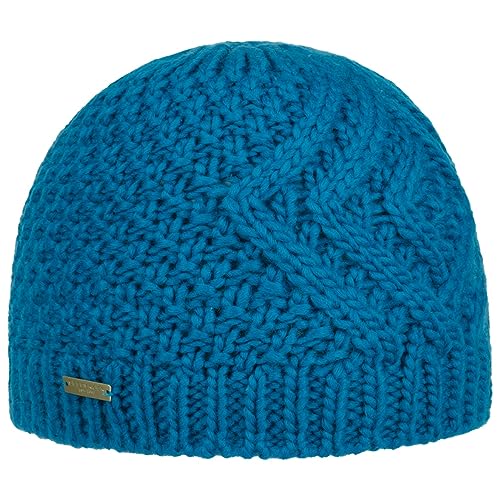 Seeberger Salvirola Beanie Strickmütze Damenmütze Wintermütze (One Size - blau) von Seeberger