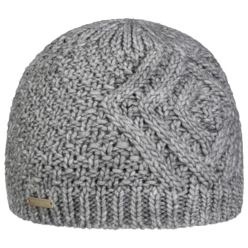 Seeberger Salvirola Beanie Strickmütze Damenmütze Wintermütze (One Size - hellgrau) von Seeberger