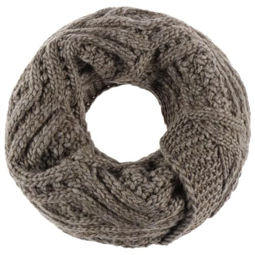 Seeberger Salvirola Loopschal Strickschal Damenschal Rundschal Winterschal (One Size - taupe) von Seeberger