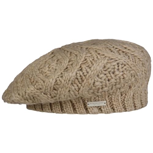 Seeberger Salvirola Strickbaske Damenbaske Baske Winterbaske (One Size - beige) von Seeberger