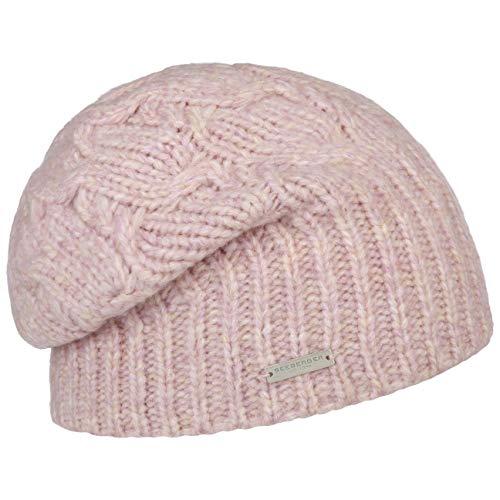 Seeberger Silja Oversize Strickmütze Beanie Wintermütze Damenmütze (One Size - Altrosa) von Seeberger