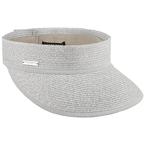 Seeberger Solina Visor Damenvisor Strohvisor Sonnenvisor (One Size - hellgrau) von Seeberger