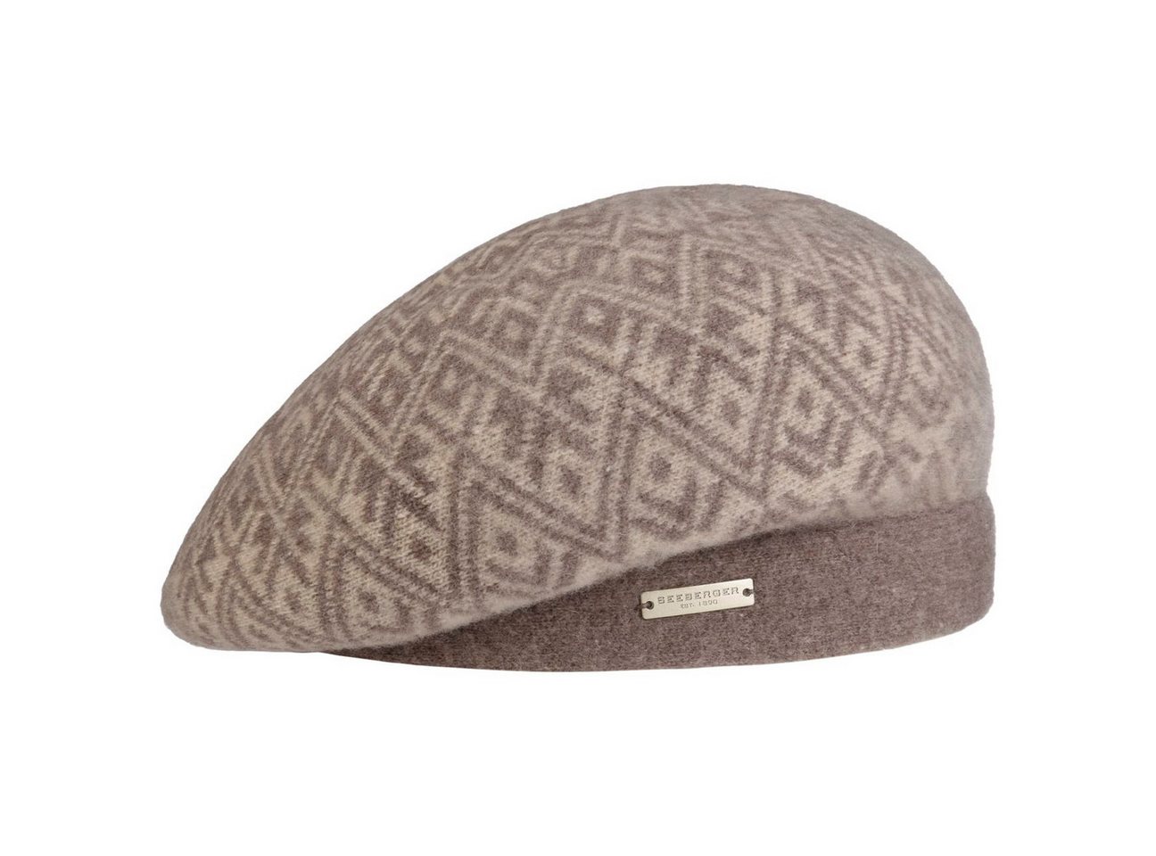 Seeberger Strickmütze (1-St) Baske von Seeberger