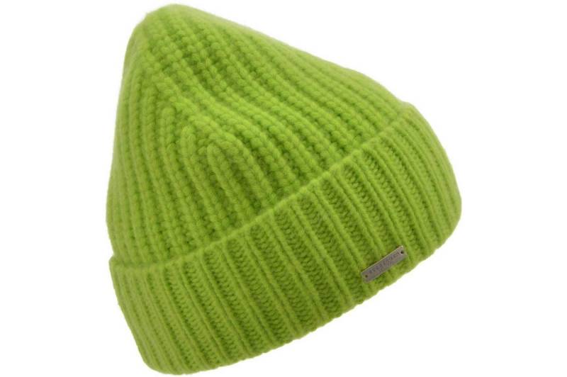 Seeberger Strickmütze Cashmere Aufschlagmütze grob gestrickt 19012-0 von Seeberger