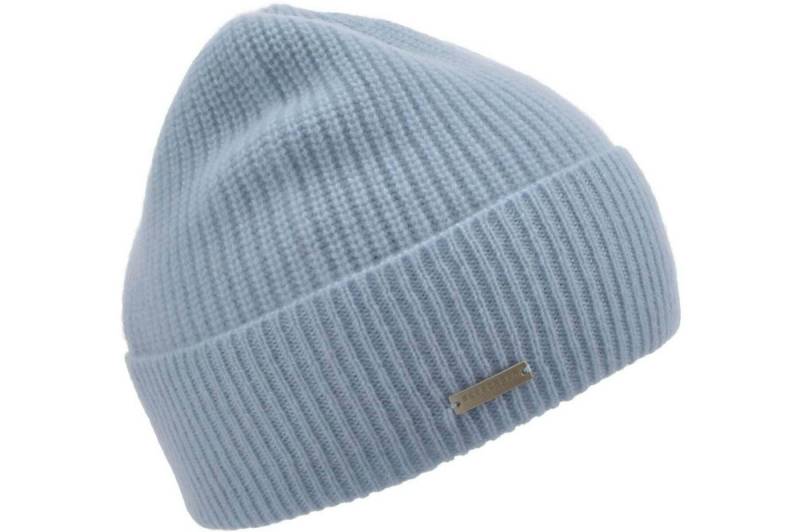 Seeberger Strickmütze Cashmere Beanie mit Aufschlag in Rippen-Muster 18300-2 von Seeberger