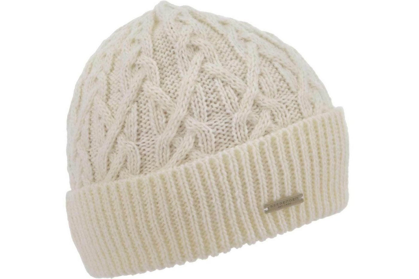 Seeberger Strickmütze Strickmütze mit Aufschlag mit feinem Zopfmuster 19183-2 Seeberger Strickmütze Strickmütze mit Aufschlag mit feinem Zopfmuster 19183-2 von Seeberger