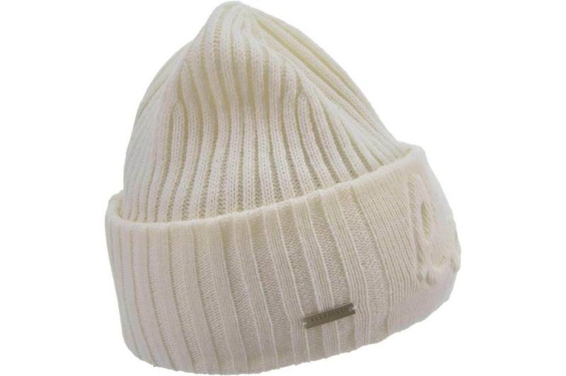 Seeberger Strickmütze Strickmütze mit Aufschlag und Schriftzug 19626-0 Seeberger Strickmütze Strickmütze mit Aufschlag und Schriftzug 19626-0 von Seeberger