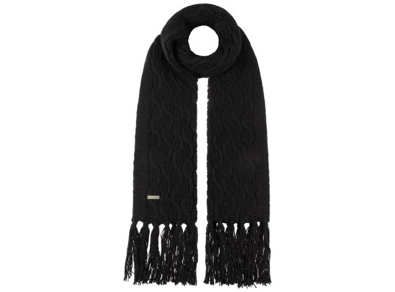 Seeberger Strickschal, (1-St), Fransenschal mit Fransen von Seeberger