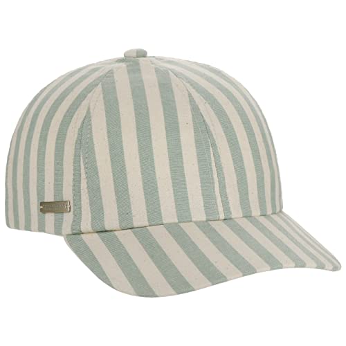 Seeberger Stripe Baumwollcap Basecap Baseballcap Damencap Sonnencap (One Size - Mint) von Seeberger