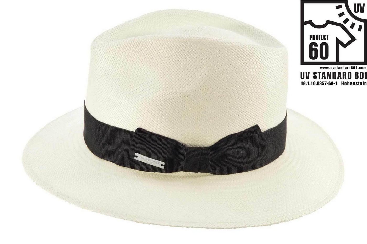 Seeberger Strohhut Panama Fedora 80304-0 von Seeberger