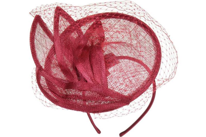 Seeberger Strohhut runder Sinamay Haarreif mit Schleier von Seeberger