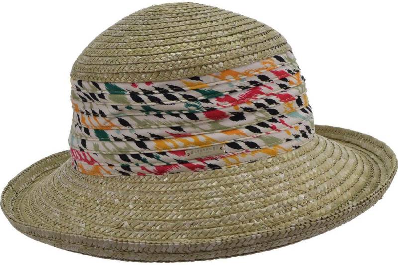 Seeberger Strohhut Strohborte Bolero mit Stoffeinsatz 55555-0 von Seeberger