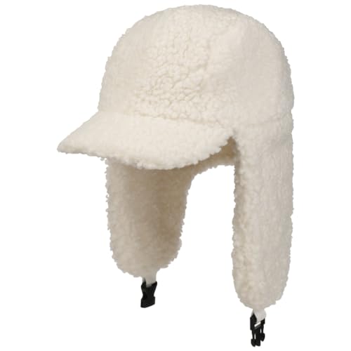 Seeberger Teddy Fur Fliegermütze Damenmütze Wintermütze Kunstfellmütze (L (58-59 cm) - cremeweiß) von Seeberger