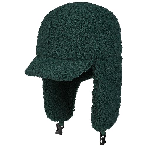 Seeberger Teddy Fur Fliegermütze Damenmütze Wintermütze Kunstfellmütze (L (58-59 cm) - dunkelgrün) von Seeberger