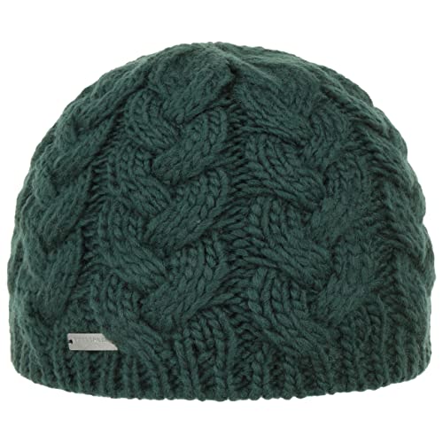 Seeberger Travola Strickmütze Beanie Wintermütze Damenmütze (One Size - dunkelgrün) von Seeberger