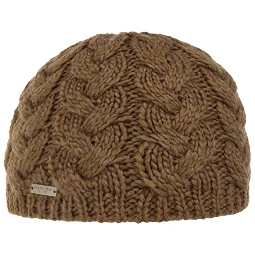 Seeberger Travola Strickmütze Beanie Wintermütze Damenmütze (One Size - Hellbraun) von Seeberger