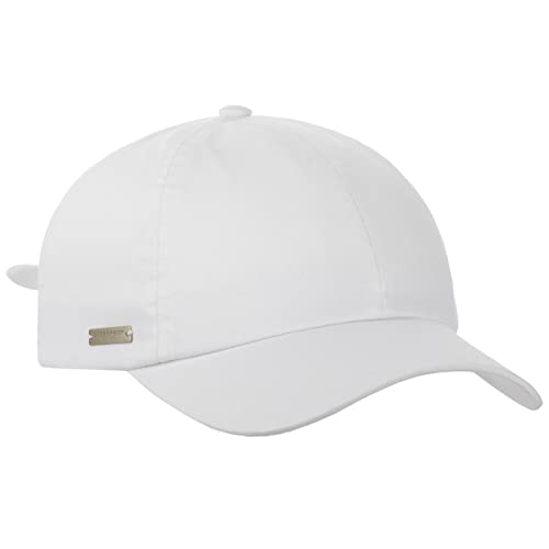 Seeberger Uni Cotton Damencap Basecap Baseballcap Sonnencap Baumwollcap (One Size - weiß) von Seeberger