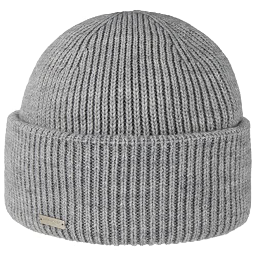 Seeberger Velasja Umschlagmütze Strickmütze Mütze Damenmütze Beanie (One Size - grau) von Seeberger