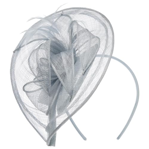 Seeberger Viadina Fascinator mit Federn Anlasshut Strohhut (One Size - hellblau) von Seeberger