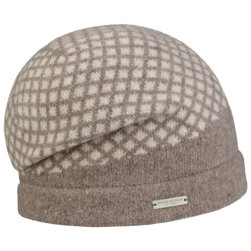 Twotone Check Headsock Walkmütze by Seeberger von Seeberger