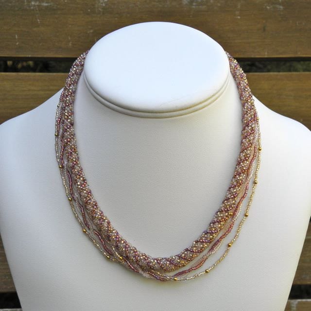 Amethyst Perlenkette Kupfer Kristall Rocailles, 47 cm Amethyst Perlenkette Kupfer Kristall Rocailles, 47 cm von SeedlingDesigns