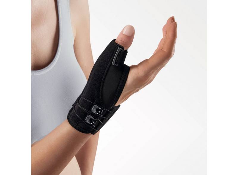 Seeger Gesundheitshaus Handgelenkbandage Daumenschiene, Softorthese Rechts Größe M von Seeger Gesundheitshaus