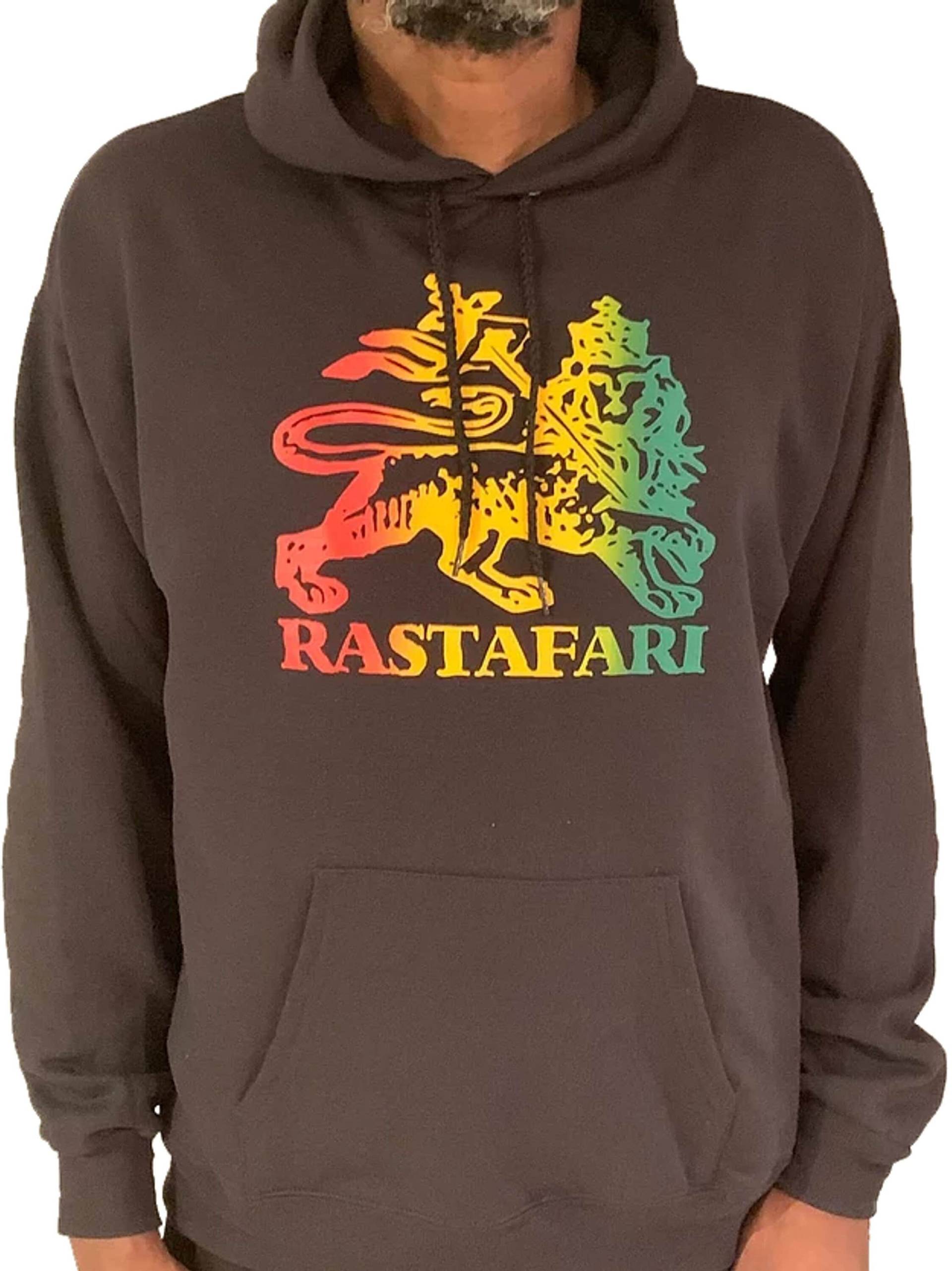 Lion Of Jehudah Rastafari Kapuzenpullover Rot Gold Grün | Rasta Lion Of Jehudah Rastafari Kapuzenpullover Rot Gold Grün | Rasta von SeekIanIProductions