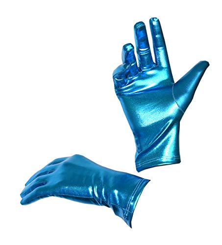 Seeksmile Unisex Spandex Handschuhe Shiny Metallic - Grün - Medium von Seeksmile