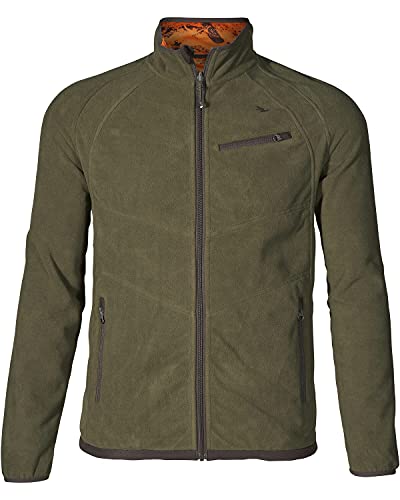 Seeland Mens Vantage Reversible Fleecejacke Jagd-Bekleidung, Pine Green/InVis orange Blaze, L von Seeland