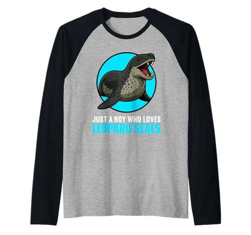 Herren Seeleoparden Seeleopard Raglan Herren Seeleoparden Seeleopard Raglan von Seeleoparden Seeleopard Tier Shop