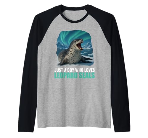 Herren Seeleoparden Seeleopard Raglan Herren Seeleoparden Seeleopard Raglan von Seeleoparden Seeleopard Tier Shop